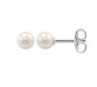 Thomas Sabo Women Ear studs Freshwater Pearl white 925 Sterling Silver H1431-028-14