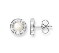 Thomas Sabo Women Earring Studs White Zirconia Pearl 925 Sterling Silver H1861-030-14