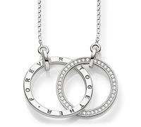 Thomas Sabo Women Necklace Forever Together Zirconia 925 Sterling Silver KE1489-051-14-L60v
