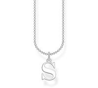 Thomas Sabo Women's 925 Sterling Silver Letter S Necklace 38-45 cm Length
