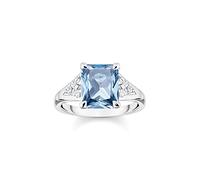 Thomas Sabo Women Ring Aqua Stone Silver 925 Sterling Silver TR2362-059-1