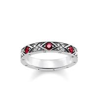 Thomas Sabo Women Ring Asian Ornaments 925 Sterling Silver, Blackened TR2164-640-10