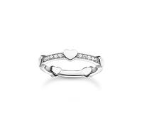 Thomas Sabo Women Ring pavé with Hearts Silver 925 Sterling Silver TR2391-051-14