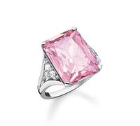 Thomas Sabo Women Ring Pink Stone Silver 925 Sterling Silver TR2339-051-9