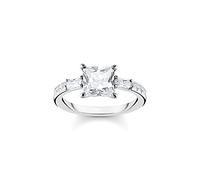 Thomas Sabo Women Ring White Stones Silver 925 Sterling Silver TR2380-051-14