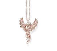 Thomas Sabo Sterling Silver Rose Gold Plated Phoenix Necklace KE2191-426-7-L45V - Sterling Silver / Gold Plated Rose Gold / Freshwater Pearl / Zirconia