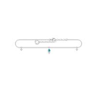 Thomas Sabo, Women’s Sterling silver Cubic Zirconia Anklet, Silver, one size - AK0026-405-17-L27V
