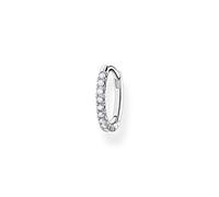 Thomas Sabo Sterling Siver Silver Zirconia Single Small Hoop Earring 13.5mm CR659-051-14 - Sterling Silver