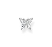 Thomas Sabo Women Single Stud Earring Butterfly White Stones 925 Sterling Silver H2195-051-14