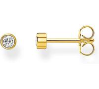 THOMAS SABO Gold Plated White Stone Single Stud Earring H2136-414-14