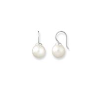 Thomas Sabo Women Stud Earrings Imitation Pearl White 925 Sterling Silver H1405-028-14