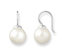 Thomas Sabo Women Stud Earrings Imitation Pearl White 925 Sterling Silver H1405-028-14