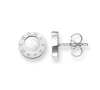 Thomas Sabo Women Stud Earrings Mother of Pearl white 925 Sterling Silver H1859-029-14