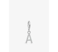 Thomas Sabo Womens 925 Silver & Cz Z Letter Sterling-silver and Cubic Zirconia Pendant Charm