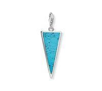 Thomas Sabo Sterling Silver Turquoise Triangle Charm Jewellery For Her