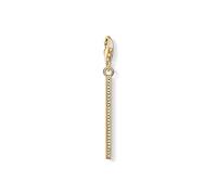 Thomas Sabo Women'S 925 Sterling Silver Charm Vertical Bar Gold Club Yellow Gold Plating Pendant 1577-414-14