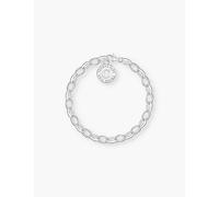 THOMAS SABO Silver White Cold Enamel 19cm Charm Bracelet X0287-007-21-19
