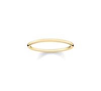 THOMAS SABO Women's 925 Sterling Silver Gold Plated Yellow Gold Ring Size - P TR2123-413-12-56