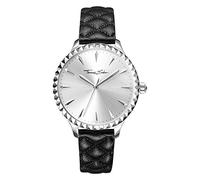 THOMAS SABO Ladies Rebel Black Leather Watch WA0320-203-201-38MM