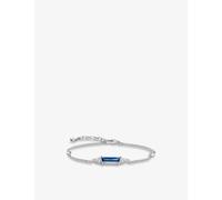 Thomas Sabo Womens Blue Moon and Star Sterling-silver, Cubic Zirconia and Spinel Chain Bracelet