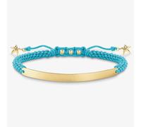 THOMAS SABO Women's Blue Starfish Gold Plated Love Bridge Bracelet LBA0060-848-1-L19V Thomas Sabo Blue One Size
