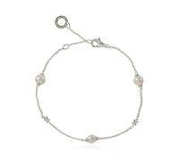 THOMAS SABO Pearl Bracelet with White Stones Silver
