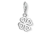 THOMAS SABO Women's Charm Club Clover Pendant 925 Sterling Silver 0790-001-12, one Size, Sterling Silver, No Gemstone