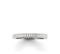 Thomas Sabo Women's Eternity Pave Setting Ring 925 Sterling Silver TR1983-051-14, 56, Silver, Cubic Zirconia