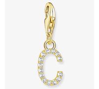 Thomas Sabo Gold Tone CZ C Initial Charm 2.2 x 0.7cm