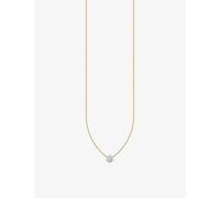 Thomas Sabo Womens Gold-plated & Cz 18ct Yellow Sterling Silver and Zirconia Pendant Necklace 45cm