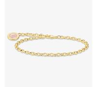 Thomas Sabo Charm Club Charmista Charmista Gold Plated Cold Enamel Bracelet X2088-427-39 - - Size 13 cm - Sterling Silver / Gold Plated / Cold Enamel