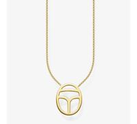 THOMAS SABO Women's Gold Plated Scarab Symbol Necklace KE1522-413-12-L45V