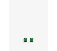 Thomas Sabo Womens Green Classic Yellow-gold Plated Sterling-silver Stud Earrings 1 Size