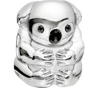 Thomas Sabo Women-Bead Koala bear Karma Beads 925 Sterling Silver black enamelled Zirconia black K0195-041-11