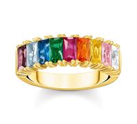 Thomas Sabo Women's Ring Gold Colored Colorful Stones TR2404-996-7