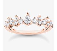 THOMAS SABO Rose Gold Plated Ice Crystal Ring TR2415-416-14-50