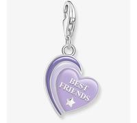 THOMAS SABO Silver Best Friends Purple Cold Enamel Heart Charm 2046-664-13