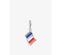 Thomas Sabo Womens Silver & Enamel French Flag Sterling-silver Pendant Charm