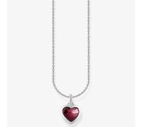 THOMAS SABO Women's Silver Red Heart Necklace KE2268-051-10-L45V | Size: Adjustable