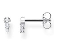 Thomas Sabo Women's Single Stud Earrings White Stones Silver 925 Sterling Silver