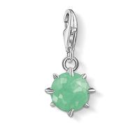 Thomas Sabo Women's Sterling Silver Aventurine Cubic Zirconia Charm Pendant Birth Stone May