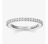 THOMAS SABO Women's Sterling Silver Cubic Zirconia Narrow Eternity Ring TR1980-051-14-44