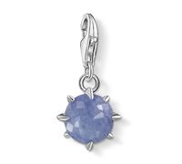Thomas Sabo Women's Sterling Silver Dumortierite Cubic Zirconia Charm Pendant Birth Stone December