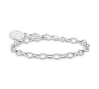 Thomas Sabo Women's Sterling Silver Enamel Belcher Charm Carrier Bracelet 19cm