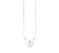 Thomas Sabo Women's Sterling Silver Enamel & Pink Cubic Zirconia Heart Necklace