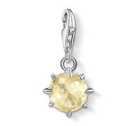 Thomas Sabo Women's Sterling Silver Lemon Quartz Cubic Zirconia Charm Pendant Birth Stone November