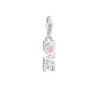 Thomas Sabo Women's Sterling Silver Pink Enamel Love Charm pendant