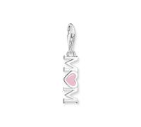 Thomas Sabo Women's Sterling Silver Pink Enamel 'Mum' Charm Pendant