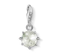 Thomas Sabo Women's Sterling Silver Prasiolite Cubic Zirconia Charm Pendant Birth Stone August