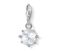 Thomas Sabo Women's Sterling Silver Rock Crystal Cubic Zirconia Charm Pendant Birth Stone April